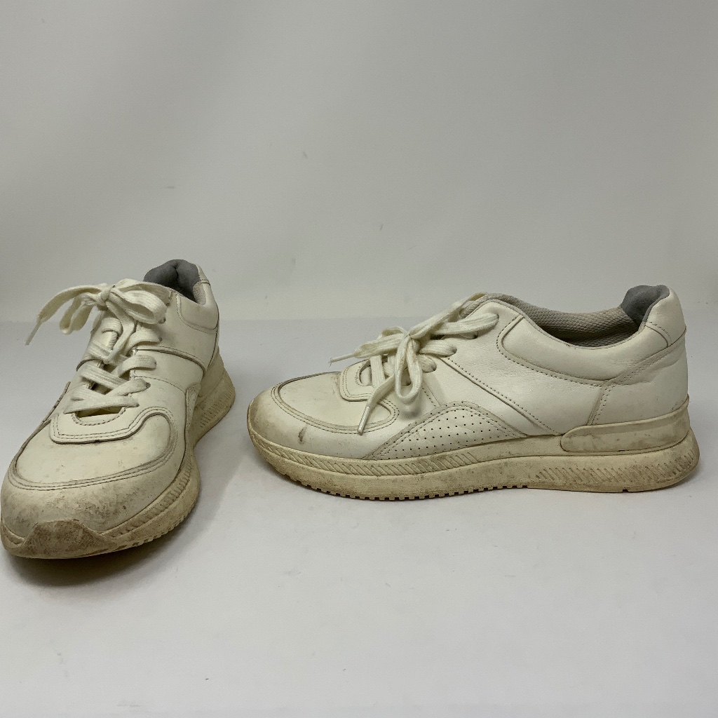 Everlane Renew Women's The Trainer White Leather Athletic Sneakers Shoes 8